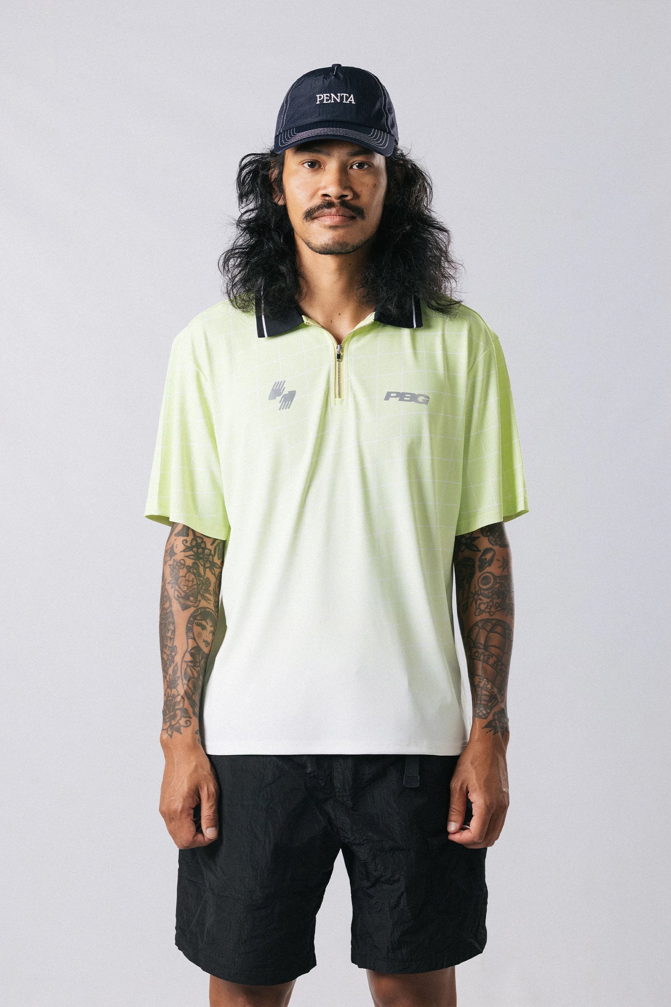 PENTA X Barnaby's Grid Polo – Lemon Sorbet