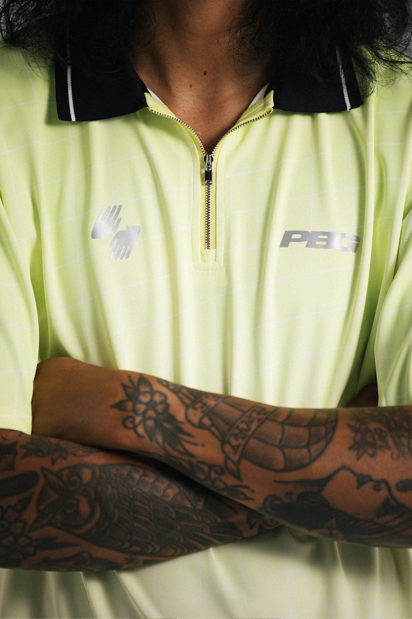 PENTA X Barnaby's Grid Polo – Lemon Sorbet